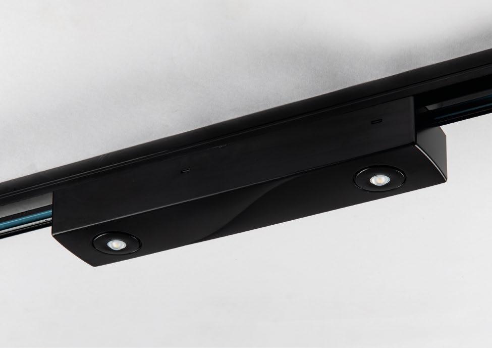 Lampada di emergenza LED in policarbonato per sistema binario trifase Track LED-HELP 2W finitura bianca-nera batteria inclusa Lampada di emergenza LED in policarbonato per sistema binario trifase Track LED-HELP 2W finitura bianca-nera batteria inclusa